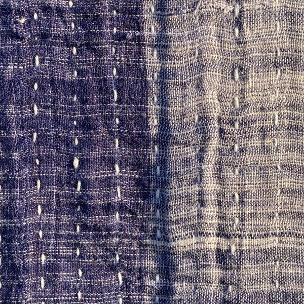 Khadi Patchwork Kantha Quilt Stitchwallah