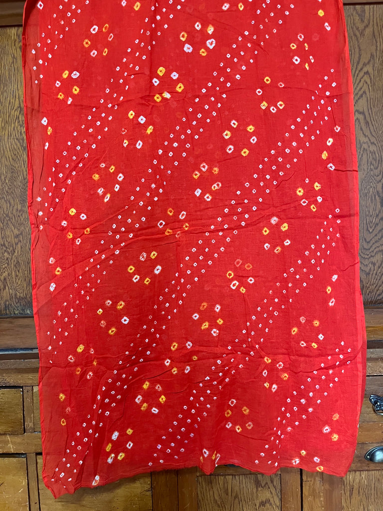 Bandhani Cotton Scarf #002