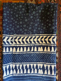 Indigo Spot Block Print Sarong