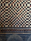 Ajrakh Indigo Check Sarong