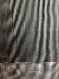 Handloom Black Pinstripe Scarf
