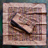 Block Printed Napkin Set #001