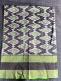 Ikat Green Zigzag Tablecloth