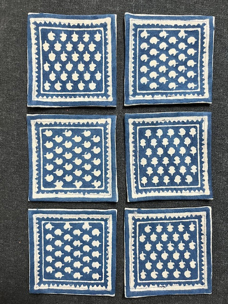 Block Print Drink Coaster #020