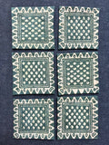 Block Print Drink Coaster #021