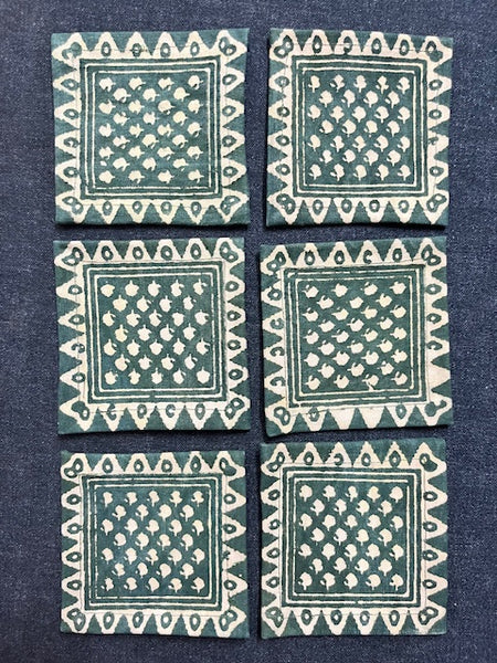 Block Print Drink Coaster #021