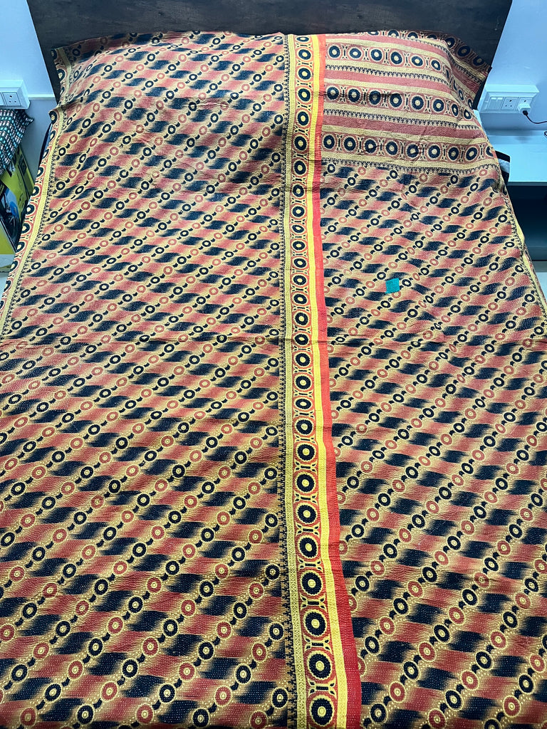 Vintage Kantha Quilt #005
