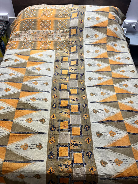 Vintage Kantha Quilt #003b