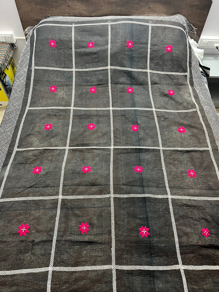 Vintage Kantha Quilt #006