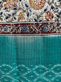 Kalamkari Block Printed Ikat Sarong #002