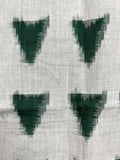 Ikat Green Triangles Cotton Sarong