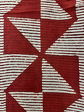 Madder & Black Triangles Sarong