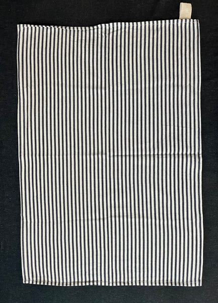 Blue Ticking Stripe Dish / Tea Towel #002