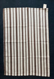 Brown Ticking Stripe Dish / Tea Towel #001