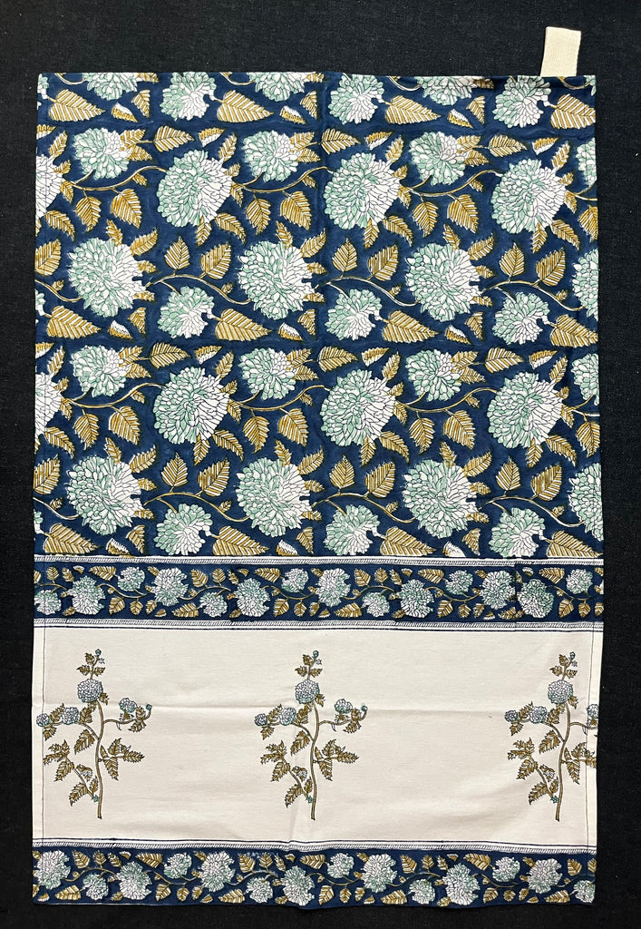 Kalamkari Block Print Dish / Tea Towel #001
