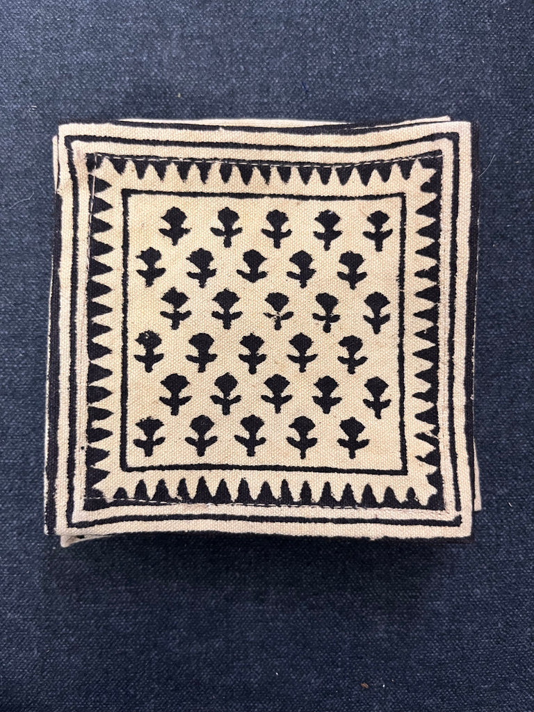 Block Print Drink Coaster #032