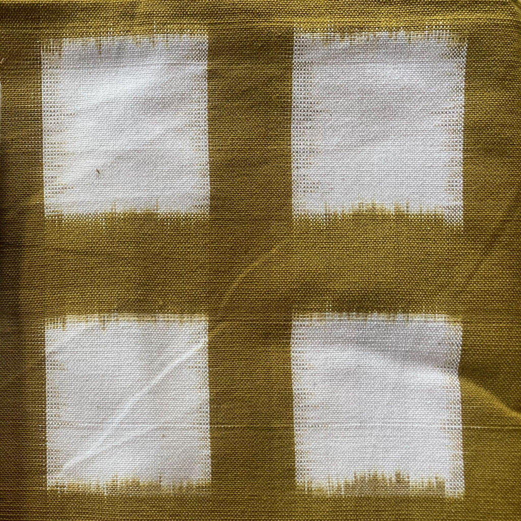 Mustard Grid Mustard Grid Ikat Weave Tablecloth – Stitchwallah