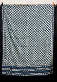 Indigo Checkerboard Block Print Sarong