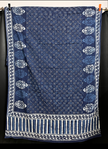Indigo Stars Block Print Sarong