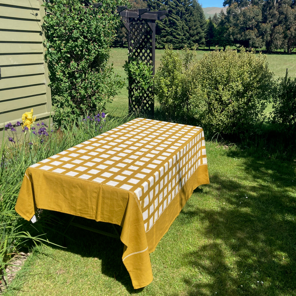 Ikat Weave Tablecloth