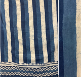 Wide Indigo Stripe Sarong