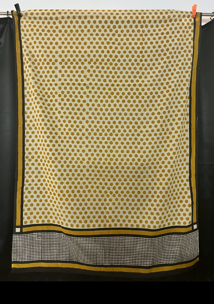 Mustard Small Spot w/ Black Border Sarong